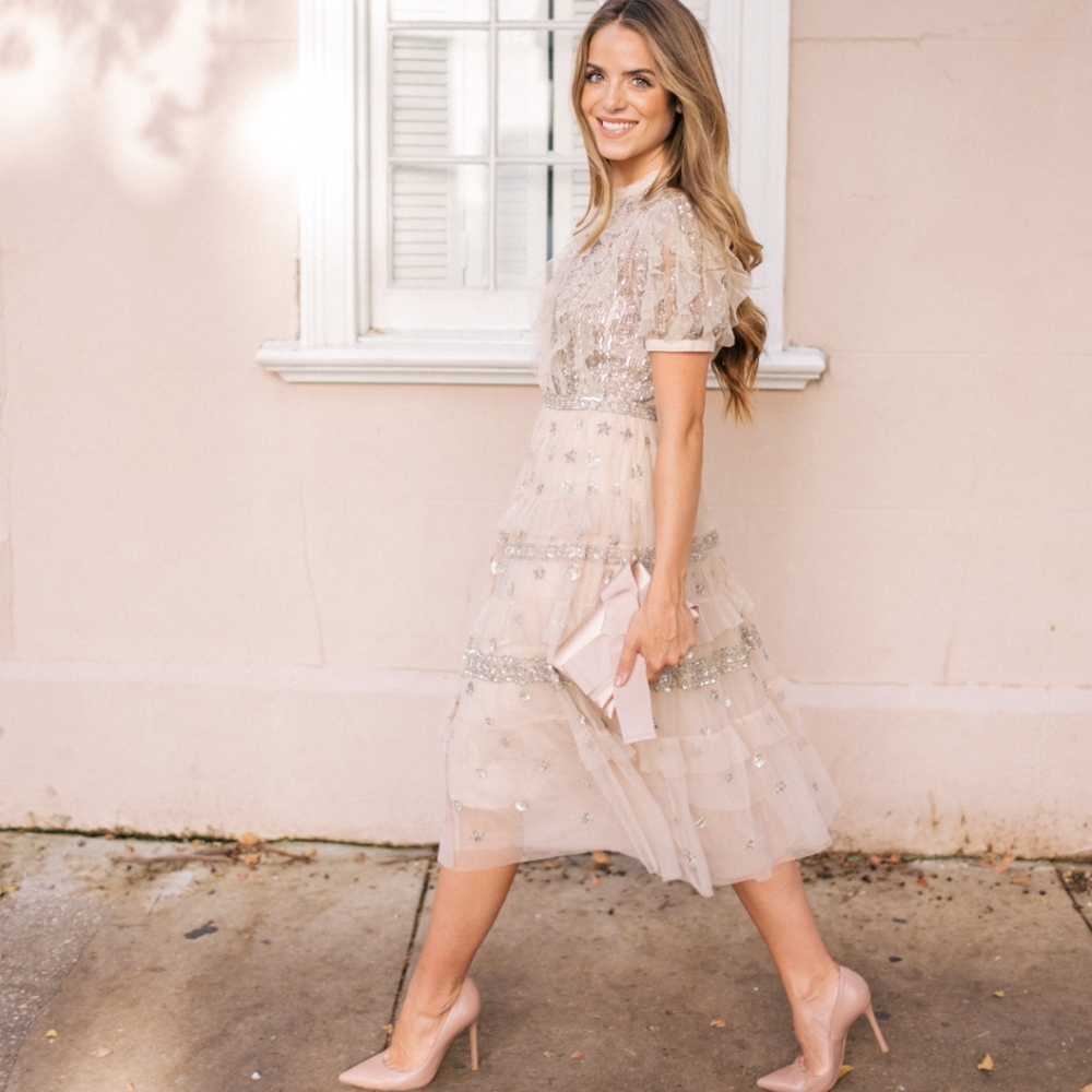 BHLDN Needle & Thread Dress fits size US size 6.